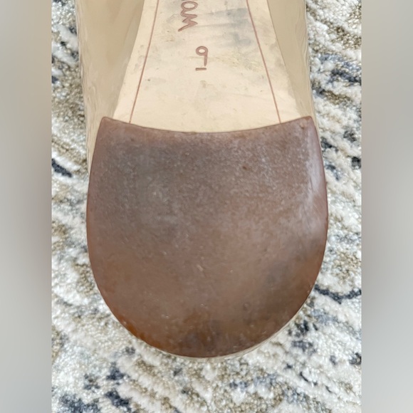 Sam Edelman Savana Studded Ballet Flats Size 9 M Nude Beige Pointed Toe Patent - Picture 7 of 8